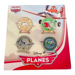 Disney Pixar Planes Dusty Skipper Ripslinger El Chupacabra Booster Pin Set